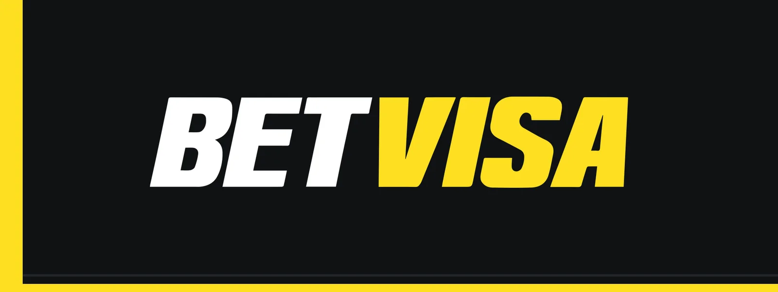 BETVISA wordmark in white and yellow on a black panel