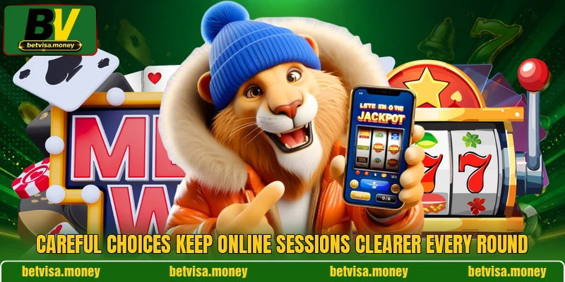 Careful choices keep online sessions clearer every round