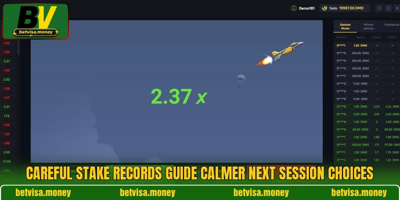 Careful stake records guide calmer next session choices