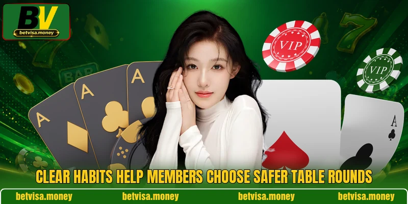 Clear habits help members choose safer table rounds