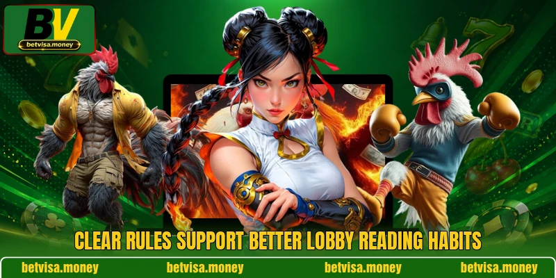 Clear rules support better lobby reading habits