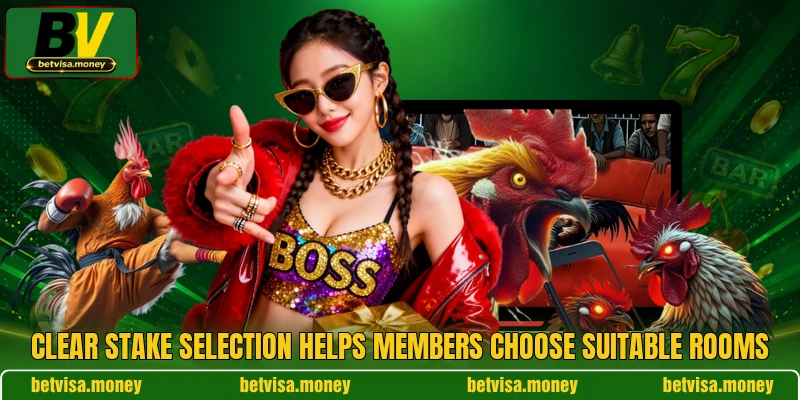 Clear stake selection helps members choose suitable rooms