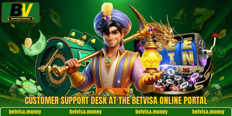 Customer support desk at the BETVISA online portal