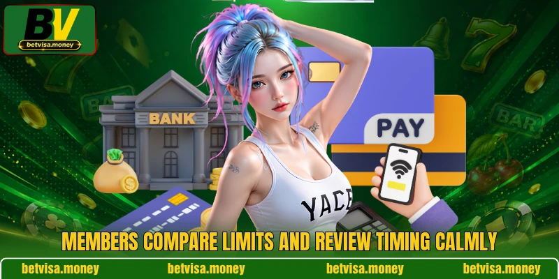 Members compare limits and review timing calmly