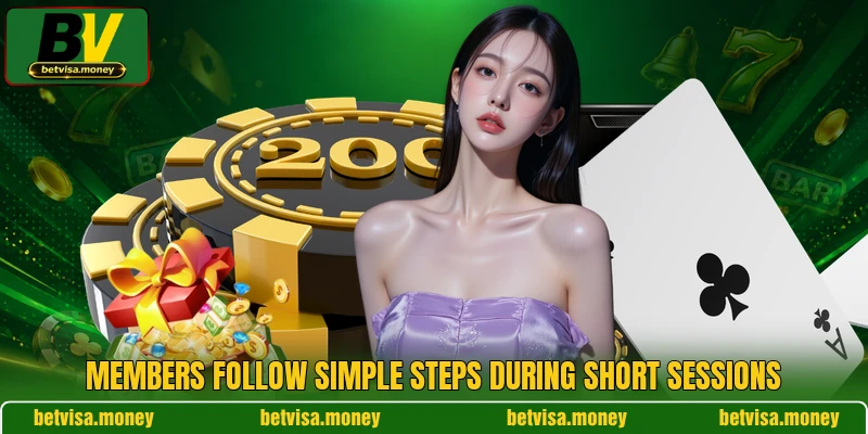 Members follow simple steps during short sessions